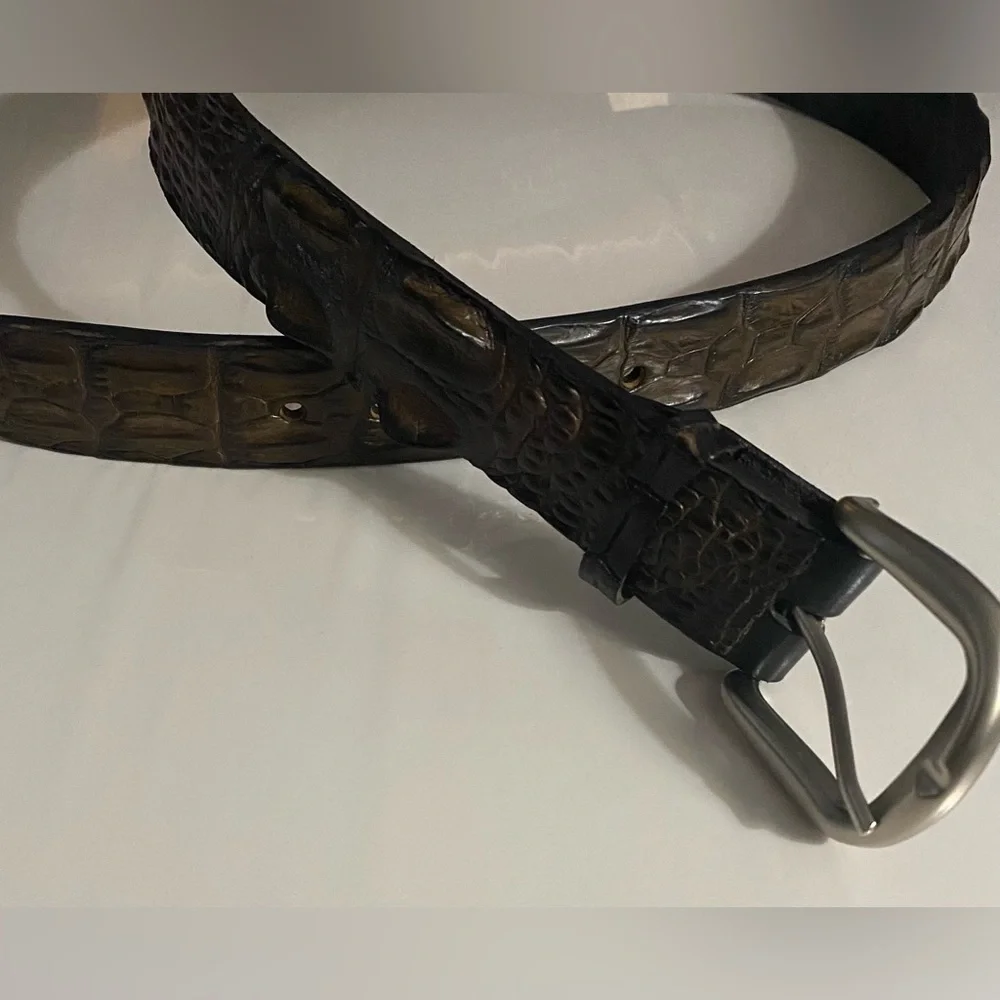 Boss Croc by Savannah Genuine Saltwater Crocodile Belt, Sz 34-87​, Vintage, NWOT